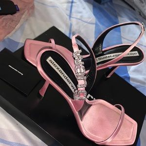 Alexander Wang Pink Satin Heels